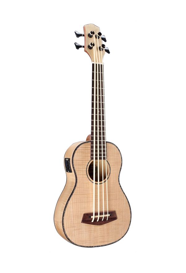 Ukulele eléctrico de Tiger Maple Tiger Maple Electric Ukulele