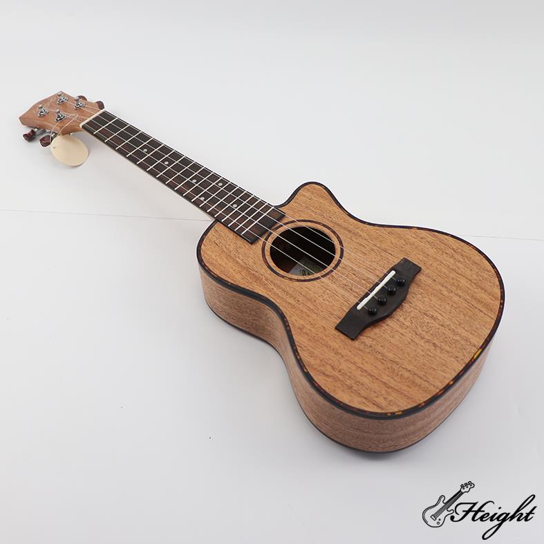 HC02C Mahogany Ukulele Cutaway Body 7