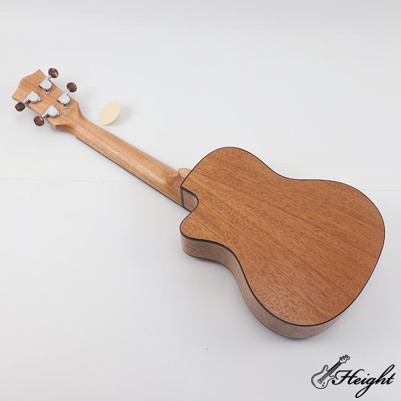 HC02C Mahogany Ukulele Cutaway Body 8
