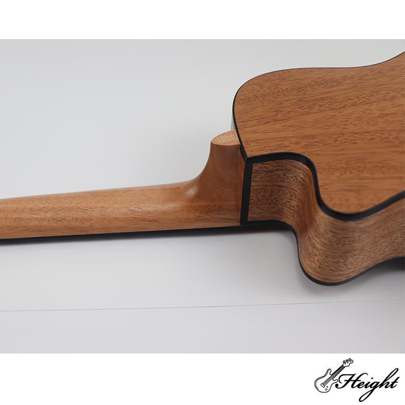 HC02C Mahogany Ukulele Cutaway Body 9