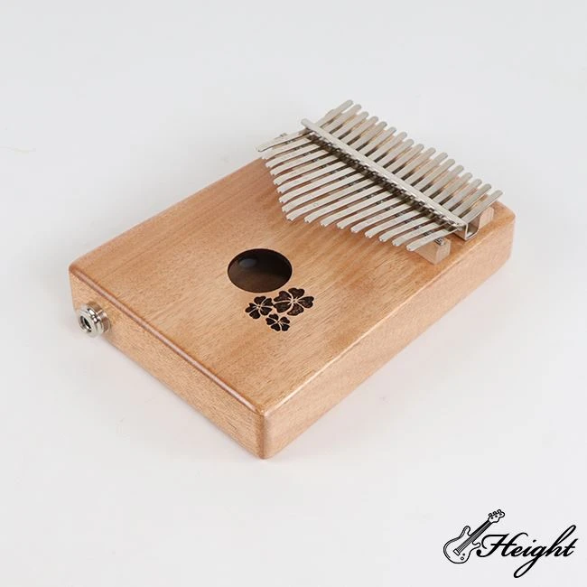 Solid Okoume wood 17 keys EQ Kalimba 