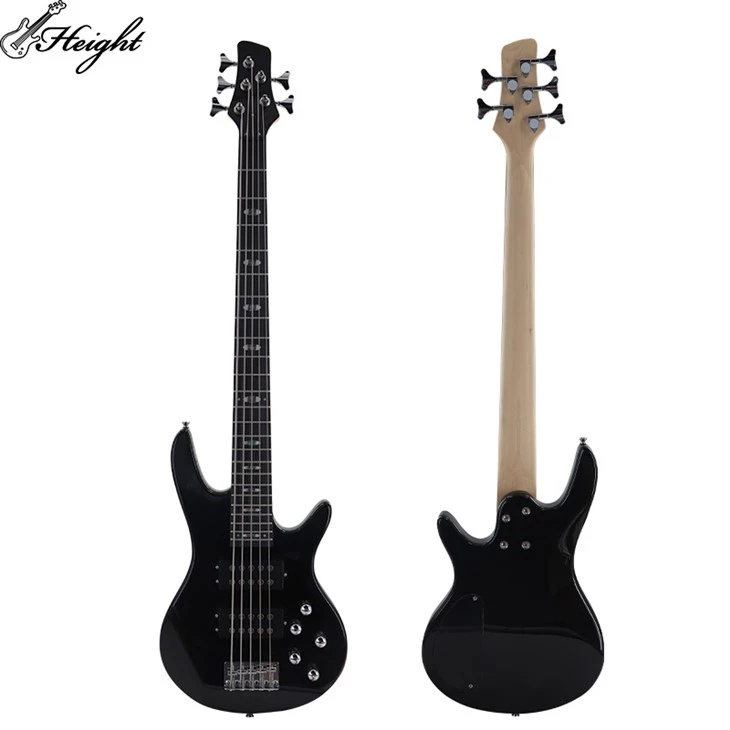 MSPB04 5 Bajo de cuerdas Guitarra eléctrica Guitarra eléctrica de alta calidad Mástil de madera de arce atornillado