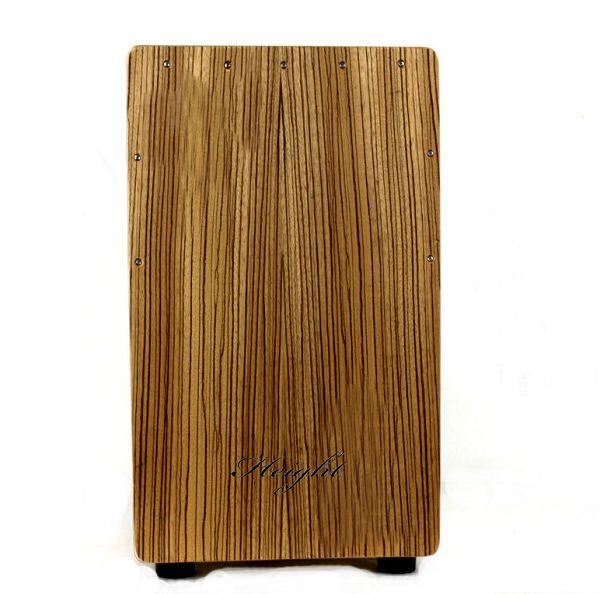 Caja de cajón de tapping de madera de cebra
