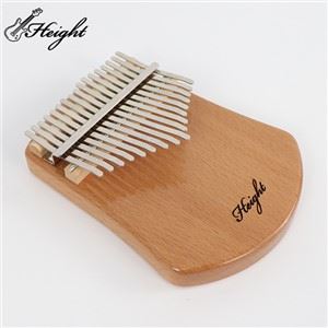 Piano de pulgar Kalimba de madera de Okoume de 17 teclas