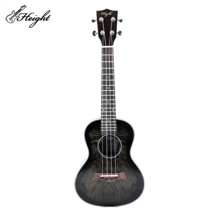 Ukelele de concierto de 23" de abeto especial con patrón de tigre