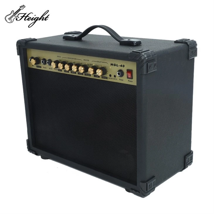 Amplificador de guitarra negro