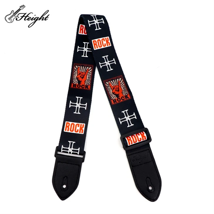 Black PU Leather Guitar Strap